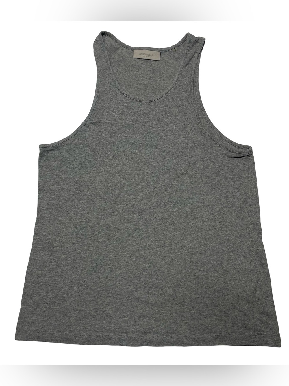 Fear of God Essentials Men's Heather Gray Activewear Tank Top Size M Small